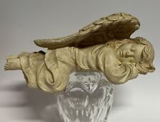 Wunderschöner Gilde Handwerk Schlafender Engel Regal Sitzer Wetterfest Rarität