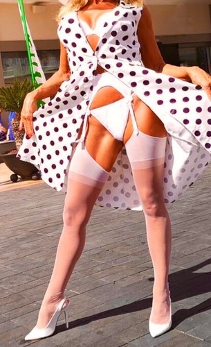 Echte 15den rht nylons weiß - nylons,