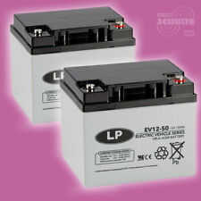 2 Stck 12V 50Ah Bleiakku Blei AGM Akku Batterien für Meyra Cityliner CL510
