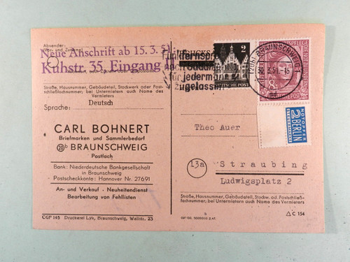 Bund postkarte mif 117 - mif,