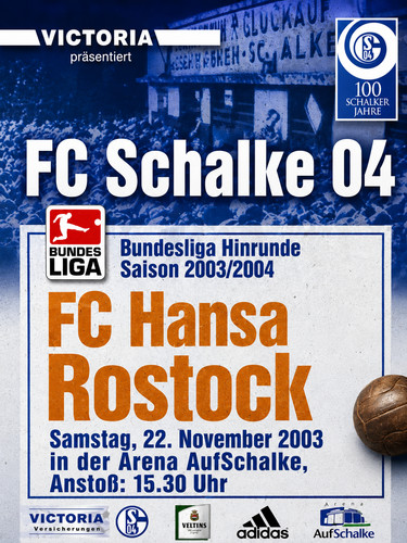 Schalke poster fc hansa - 04,