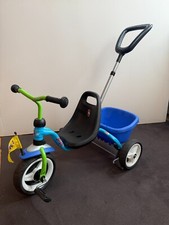 PUKY Dreirad CAT 1S Blau/Grün – Schiebestange & Kipper – guter Zustand