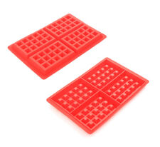 2x Silikon Waffelform Set Belgische Waffel Backform Backofen Form Waffelbackform
