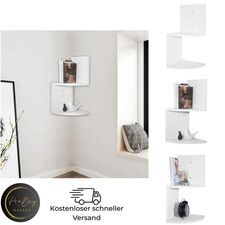 Weißes 2-stufiges Wandregal