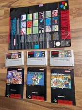 Super Nintendo Snes Pal Modul 3 Spiele mit Anleitung + Flyer