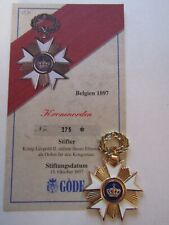 Kronenorden, Belgien 1897 (Göde-Replik)