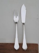 BSF Englisch Chippendale Fischbesteck 800er Silber Messer Gabel 98g