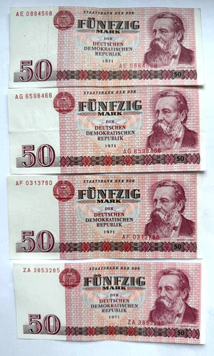 Ddr mark schein geldschein - 50,