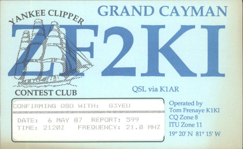 Amateurfunk qsl qso - qsl/qso, zf2ki