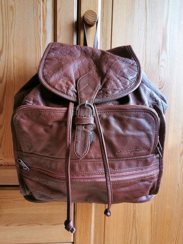 Vintage lederrucksack - *,