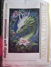 Nova Sloboda Kreuzstichpackung Flower Dragon Cross Stitch Kit