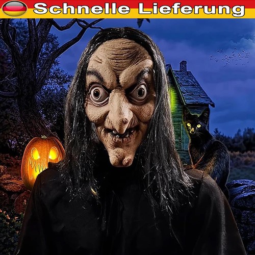 Halloween gruselige hexenmaske - halloween,
