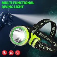 LED Taucher Stirnlampe Tauchausrüstung Tauchscheinwerfer Unterwasserscheinwerfer