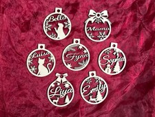 Personalisierter Christbaumschmuck Holz Anhänger Weihnachtskugeln Weihnachten