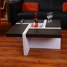 B Ware / Couchtisch Beistelltisch Sofatisch weiß schwarz Wohnzimmer Design 9