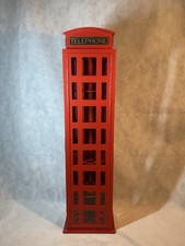 Englische Telefonzelle (86*22*17cm) Metall + Holz, London,CD-Ständer,Bücherregal
