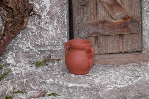 Krippenzubehör tonkrug mit - tonkrug,