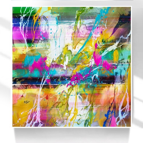 Leinwand bild abstrakt - abstrakt, bunt