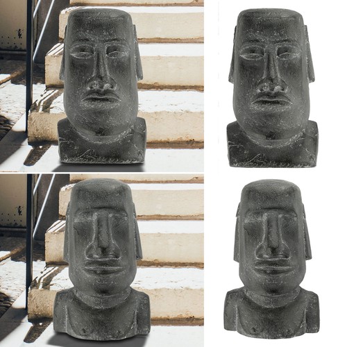 Deko figur moai kopf - deko, h:43/46