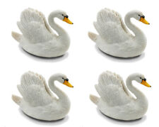 4 Deko Figuren Schwäne 10 cm