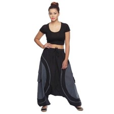 Haremshose Pumphose Aladinhose Pluderhose Yoga Goa Sarouel Baggy Freizeit Soni
