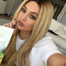 Damen Lang Perücken Blonde