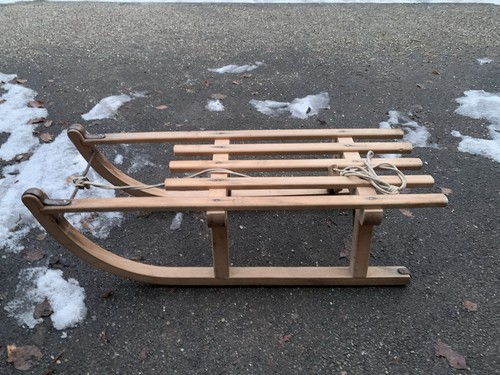 Holzschlitten schlitten davos - holzschlitten,