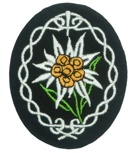 Stoff edelweiß abzeichen - edelweiß,