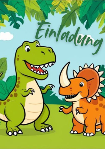 Einladungskarten dinosaurier - 8,