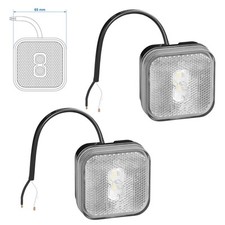 2 x Positionsleuchte 12V Weiß
