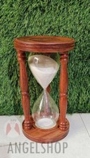 10" Sand Timer Glas Holz
