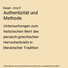 Authentizität und Methode