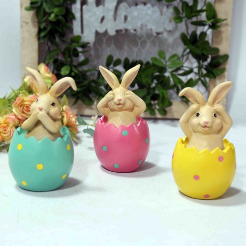 Bunte harz osterhase - bunte, sitzen