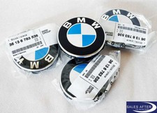 Original BMW Nabenabdeckung mit Chromrand 65mm 68mm Felgendeckel Nabendeckel