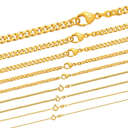 Edle goldkette panzerkette - goldkette,
