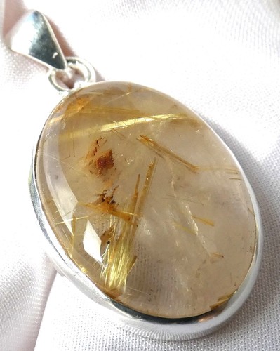Rutilquarz anhänger 925 - 💎,