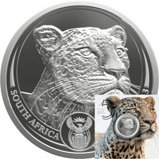 1 Unze Silbermünze Südafrika Big Five Leopard 2023