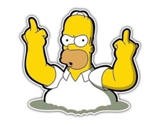 HOMER Simpson Aufkleber