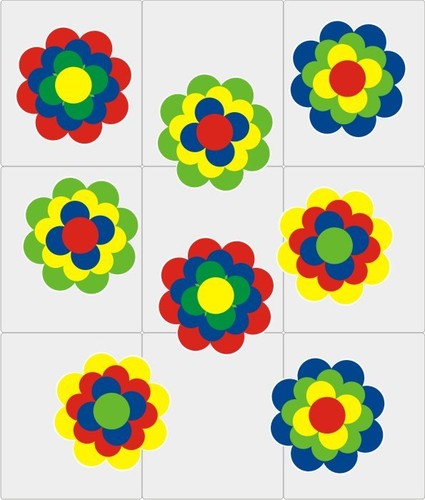 Cm blumen aufkleber - x,
