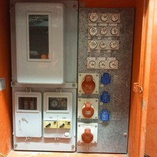 Baustrom Anschluß-Verteilerschrank Bosecker, Baujahr 1996