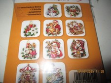 § d Nostalgische Weihnachtssticker 8 st Ideen mit Herz