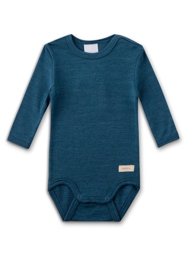Bodysuit with silk blue - silk,,