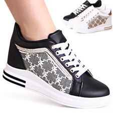Damen keilabsatz sneaker keil - sneaker,