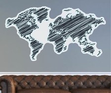 Weltkarte Wandaufkleber