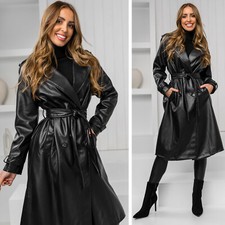 Mantel Kunstlederjacke Jacke