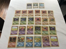 27x Pokémon Karten Sammlung Fossil Set  Englisch vintage Auflösung