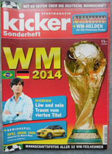 Kicker -Sonderheft- Fußball-WM-2014 + XXL-Panorama-Poster + alle Spielergebnisse