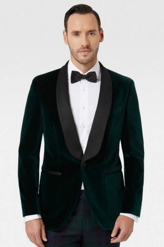 Herren grün samt designer - samt,