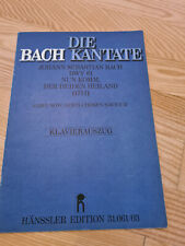 Musiknoten,  Die Bach Kantate von Johann Sebastian Bach, BWV 61, Klavierauszug