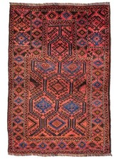 Antiker Belutsch Nomadenteppich 117x77 | Gebetsteppich, handgeknüpft aus Wolle